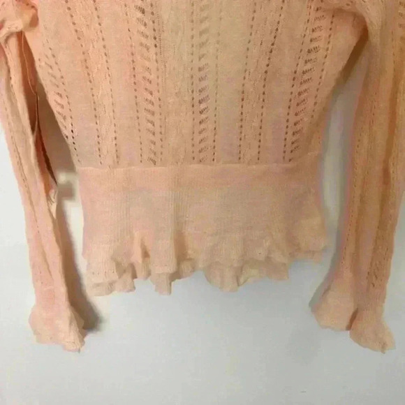 Lauren Ralph Lauren Knit Crochet XS Linen Sweater - Picture 8 of 8